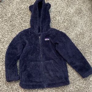 Patagonia furry friend fleece hooded jacket